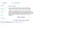 Desktop Screenshot of namix.com