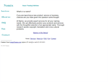 Tablet Screenshot of namix.com